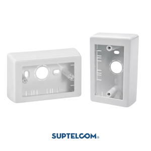 Caja para Toma o Interruptor Blanca 45mm