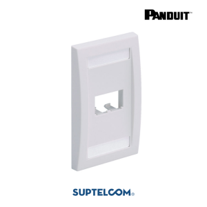 CFPE2IWY Placa de Pared o Faceplate de 2 Puertos, tipo Mini-Com color Blanco Off White o Internacional en Panduit Pannet