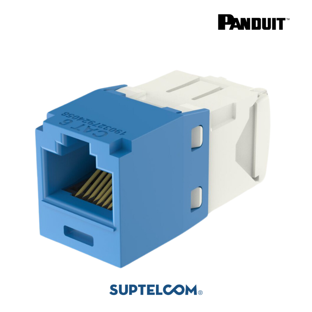 CJ688TGBU Jack RJ45 Mini-Com Cat6 UTP Azul Panduit | Suptelcom