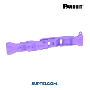 EGPT Herramienta de Terminacion o Ponchadora Mejorada para Jacks y Plugs de Campo estilo TG, Rectos y Angulados, Categoria 5e, 6 o 6A, tipo Mini-Com, color Violeta en Panduit