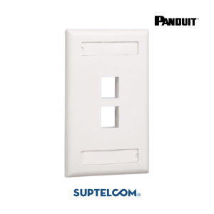 K2FIWY Faceplate 2 Puertos Blanco - Panduit NetKey