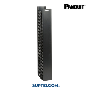 WMPV45E Organizador de Cables Vertical para Rack, Doble Cara (Frontal y Posterior), 45 Unidades de Rack (45U), de plastico en Panduit