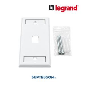 KSFP1 Faceplate 1 Puerto Keystone Blanco Legrand