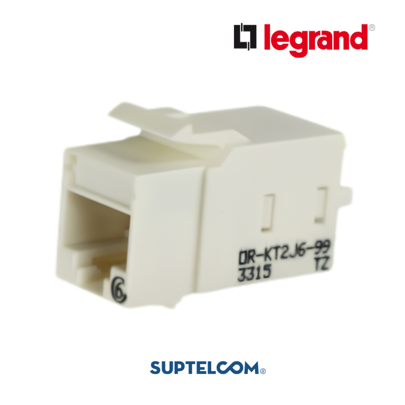KT2J6 Conector RJ45 Keystone Cat6 Blanco Legrand