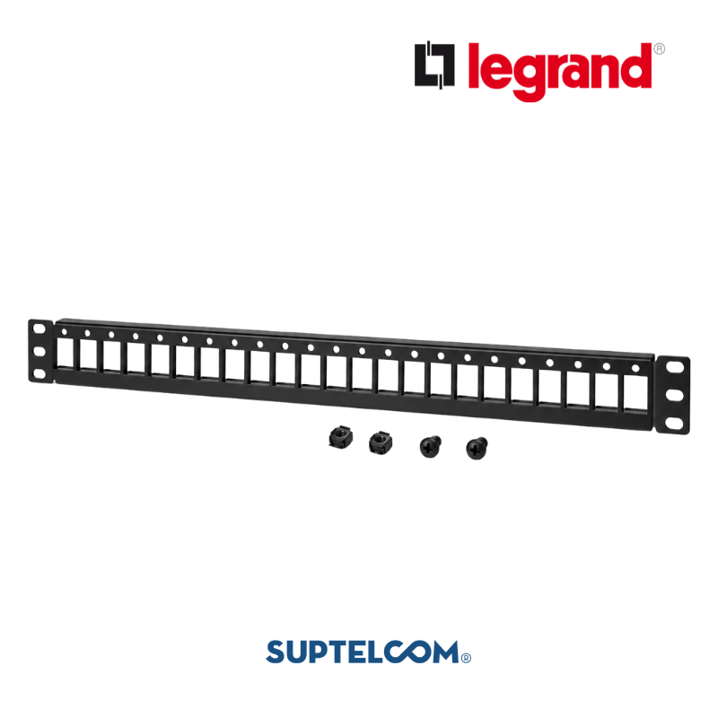 SPKSU24 Patch Panel 24 Puertos Keystone Negro Legrand